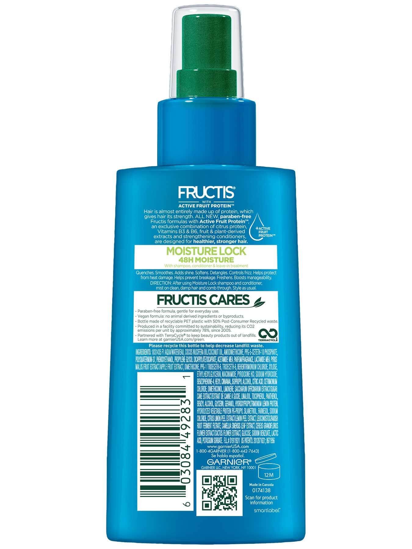 Back view of Moisture Lock 10-in-1 Rescue Leave-In Spray.